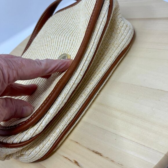 Talbots CROSSBODY BAG PACKABLE Paper-Straw - Picture 4 of 14